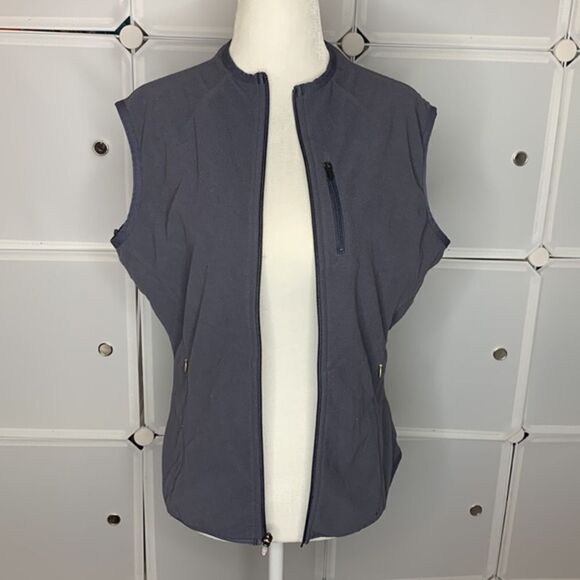 Nike Therma-Fit Gray Full Zip Fleece Vest Size Small - Picture 5 of 10